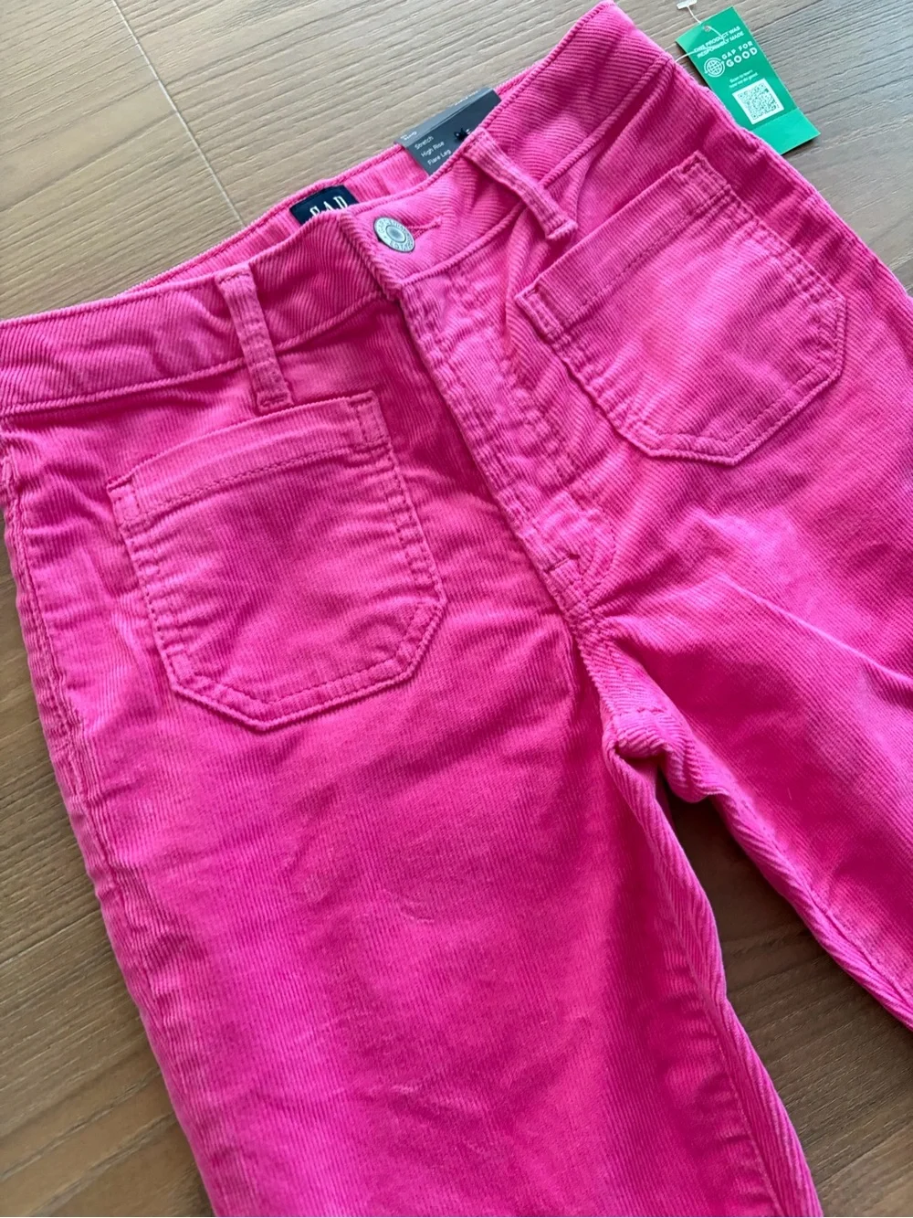 GAP Hot Pink Flared Kids Corduroy Jeans